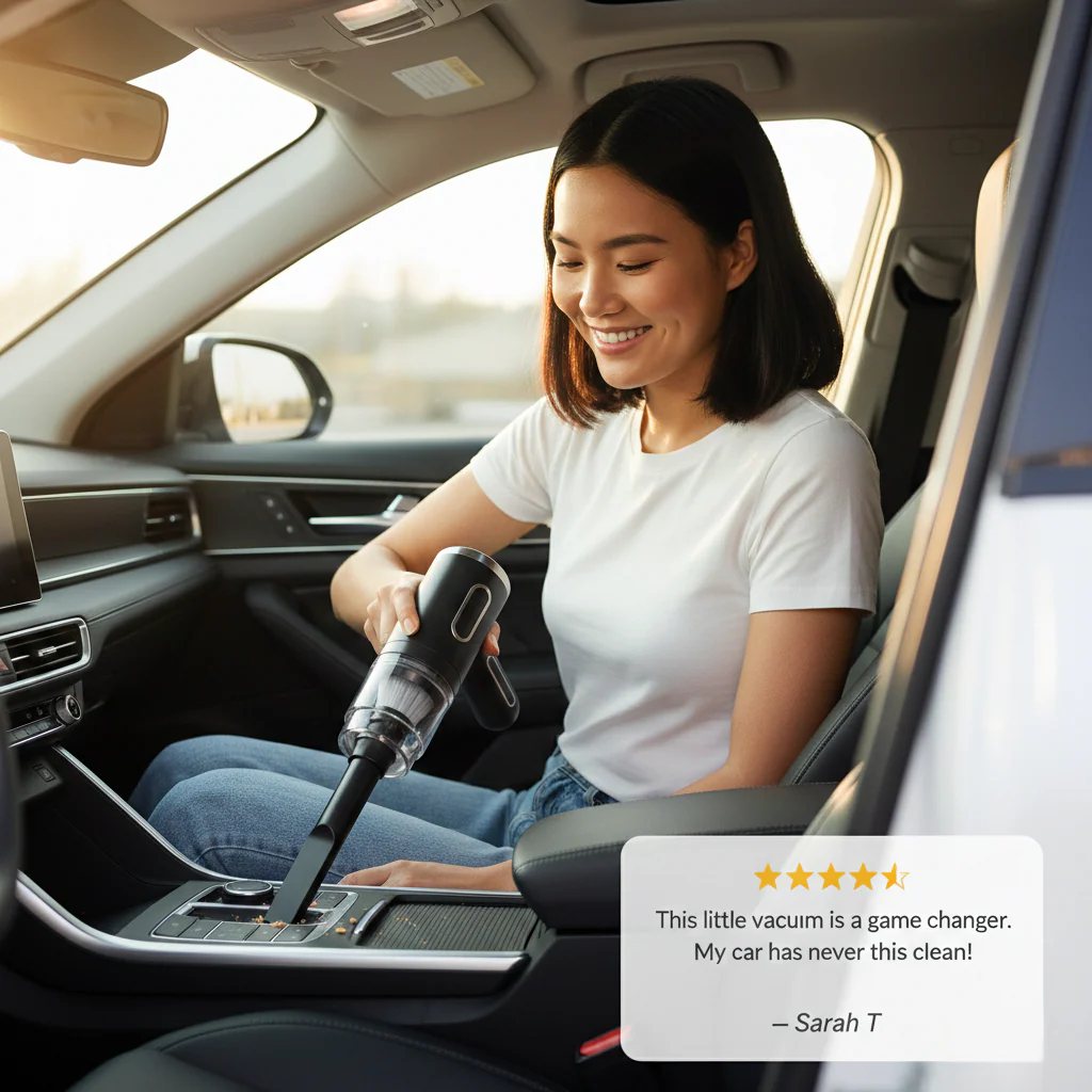 Vortix™ – Cordless Dual-Power Car & Home Handheld Vacuum Cleaner + 50 % OFF - Image 7