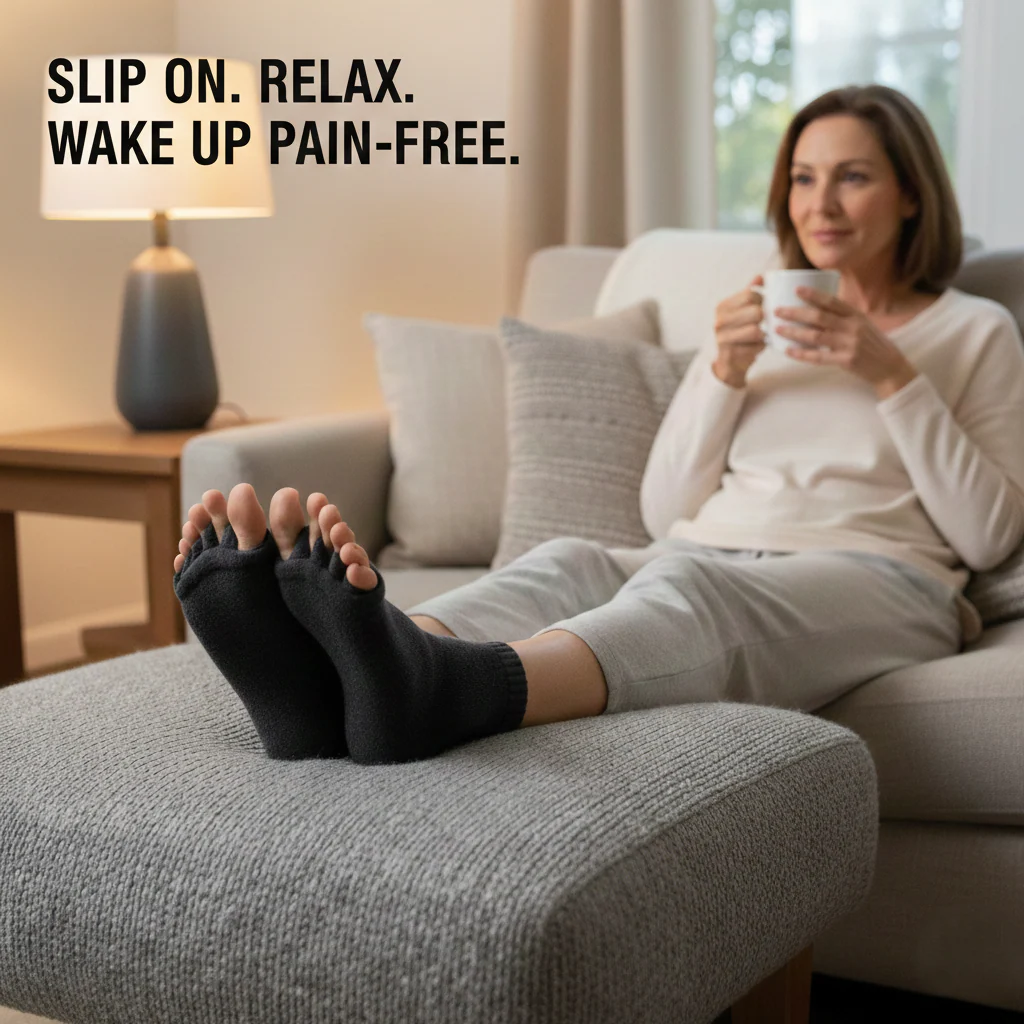 Solesse™ – Soft Cotton Toe-Separating Alignment Socks for Foot Pain Relief + 50 % OFF - Image 3