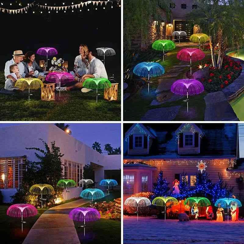 The GlowJelly Solar Garden Lamp- Color-Changing Jellyfish, 10 Hour Power, and IP65 Waterproof + 50% OFF - Image 2