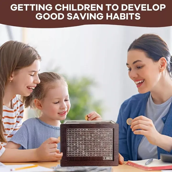 The VaultSave CashBox – Smart Savings Solution, Secure Wooden Build & Goal Tracking + 50% OFF