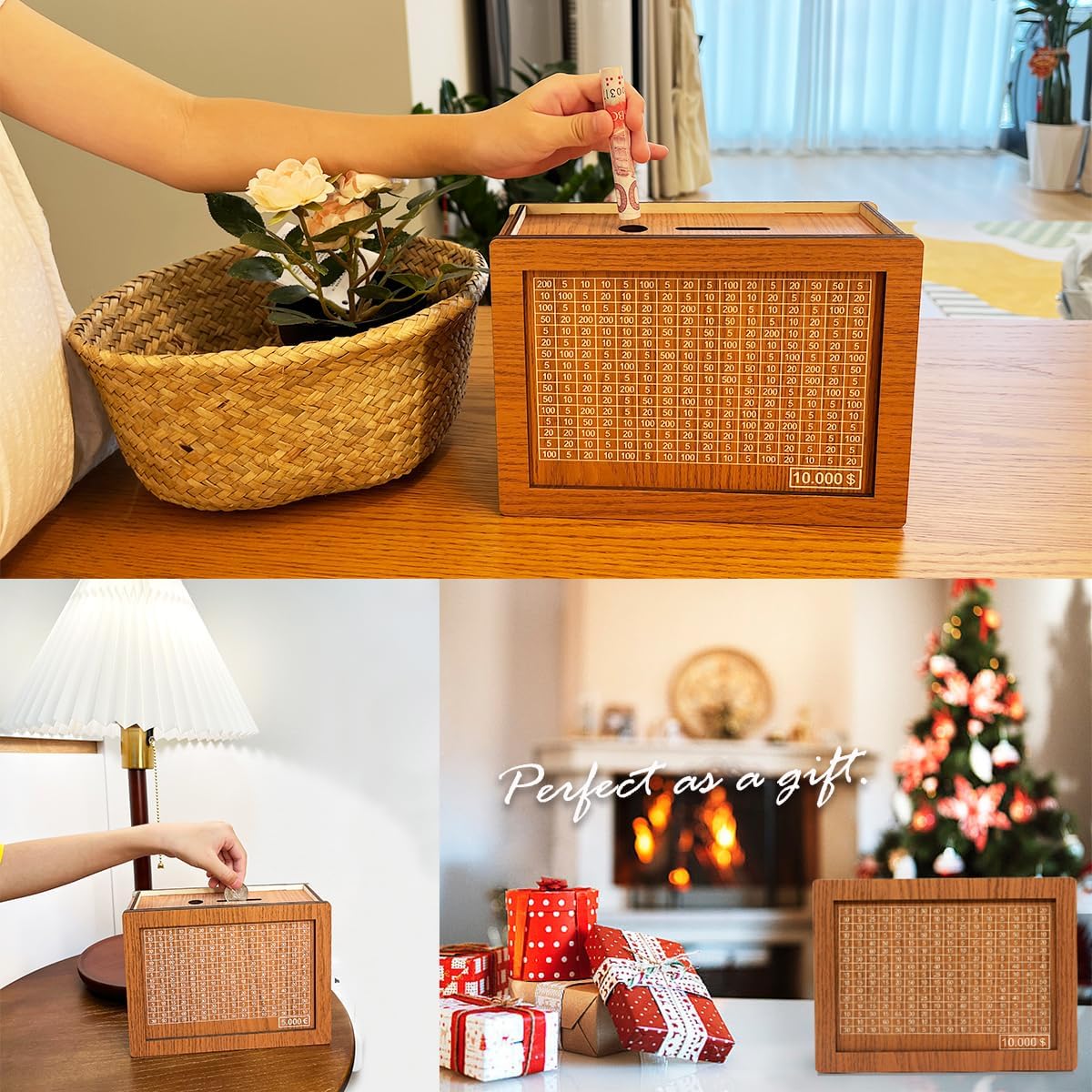 The VaultSave CashBox – Smart Savings Solution, Secure Wooden Build & Goal Tracking + 50% OFF - Image 3