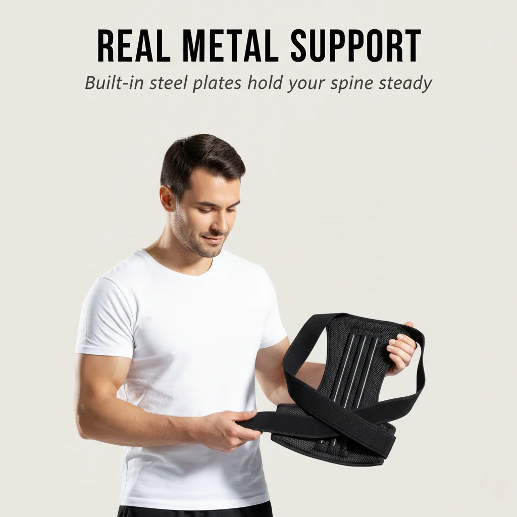 Aligna™ – Metal-Supported Posture Corrector Belt for Back & Shoulder Relief + 50% OFF - Image 2