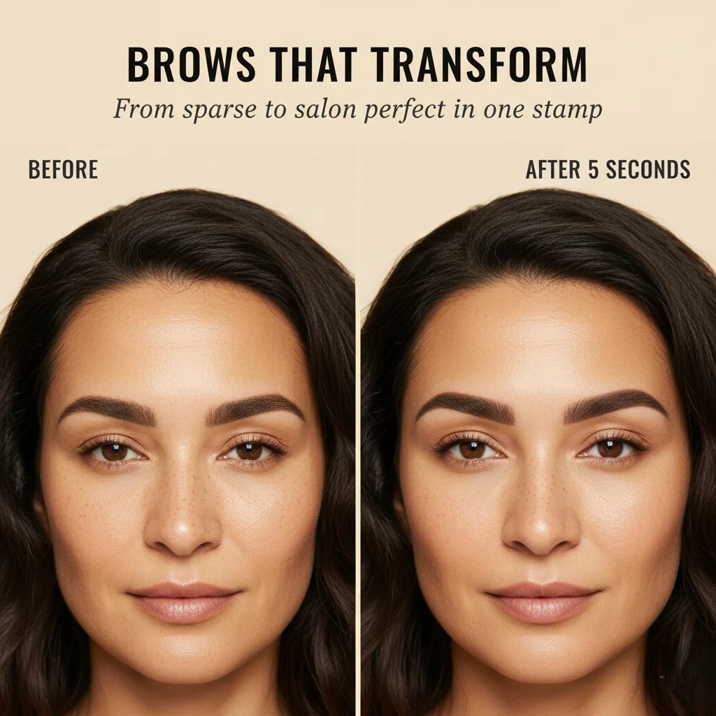 Archelle™ – Waterproof Eyebrow Stamp & Stencil Kit with 10 Brow Shapes + 1 +1 FREE - Image 3