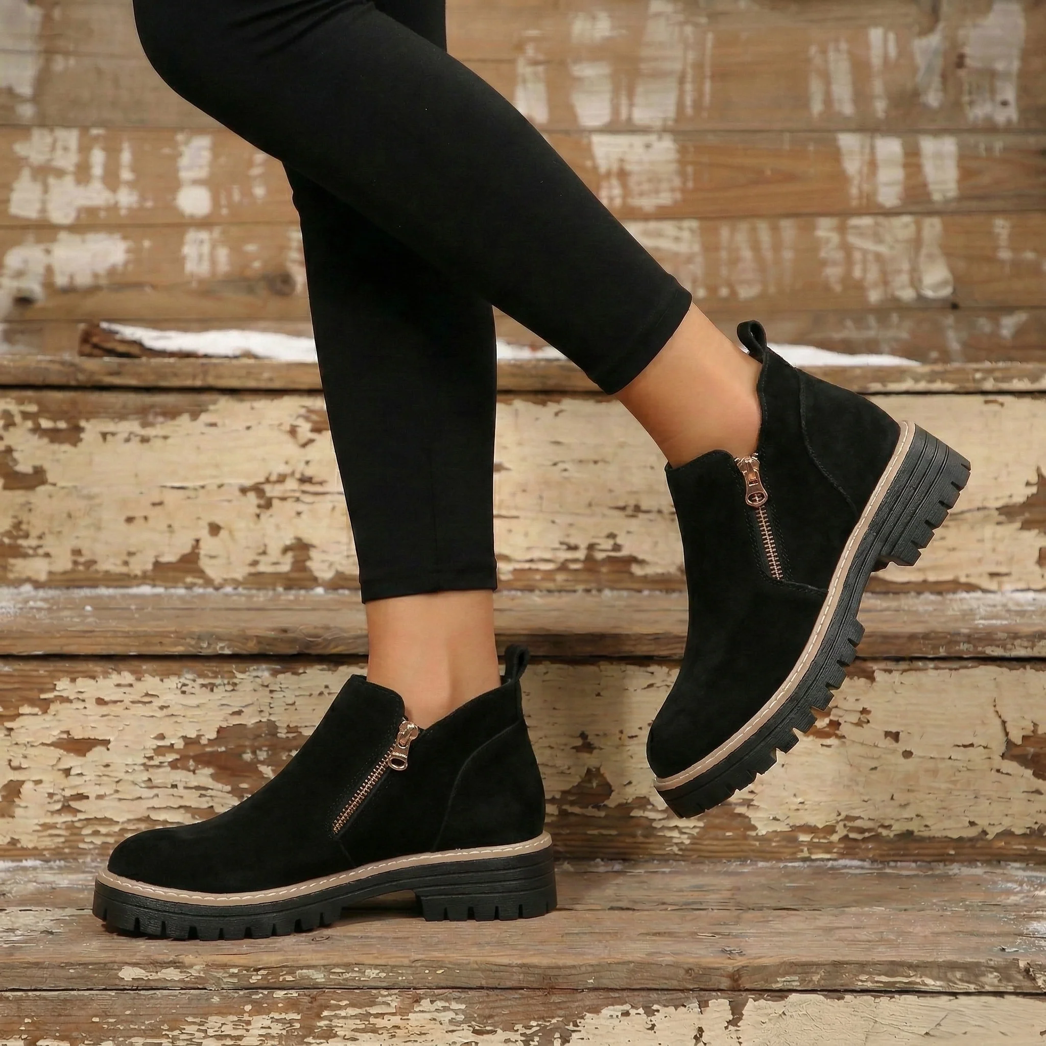 Ashford™ – Water-Resistant Side-Zip Suede Ankle Boots +50% OFF - Image 7