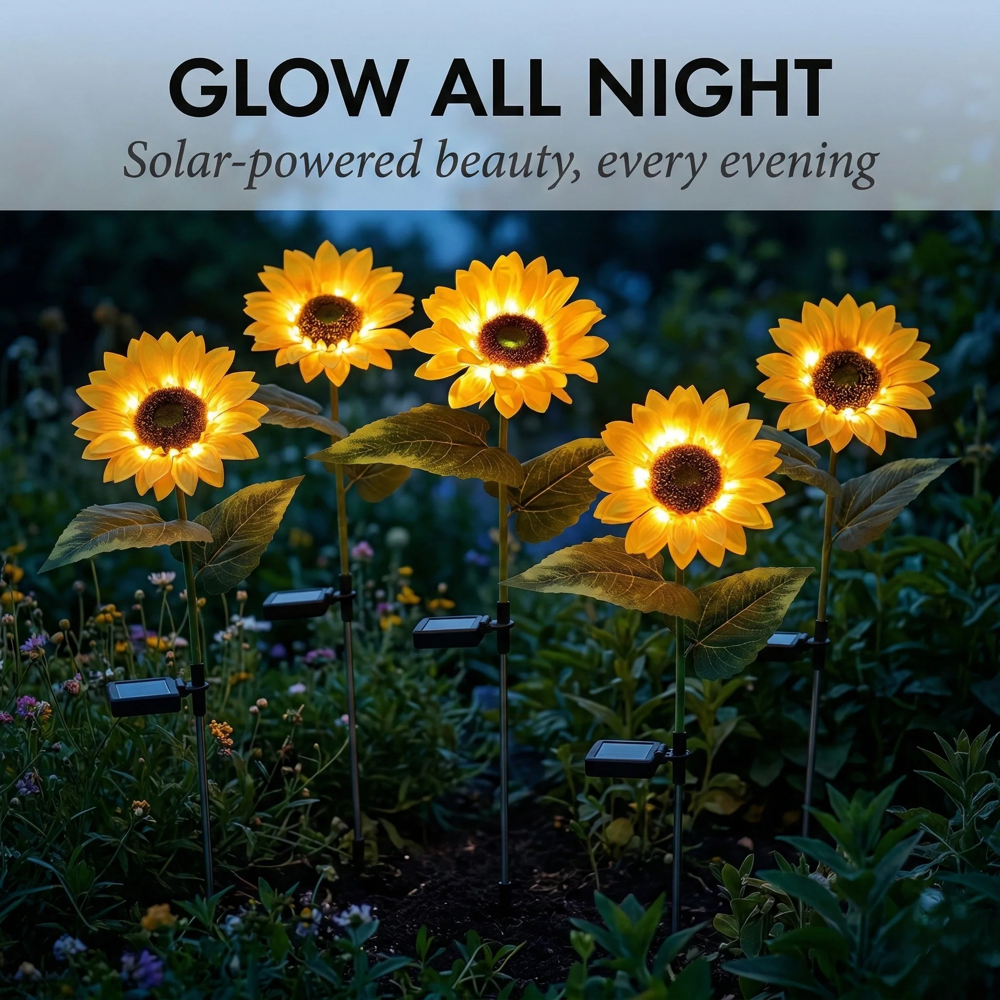 Petalglow™ – Waterproof Solar Sunflower Garden Stake Light + 1+1 FREE - Image 3