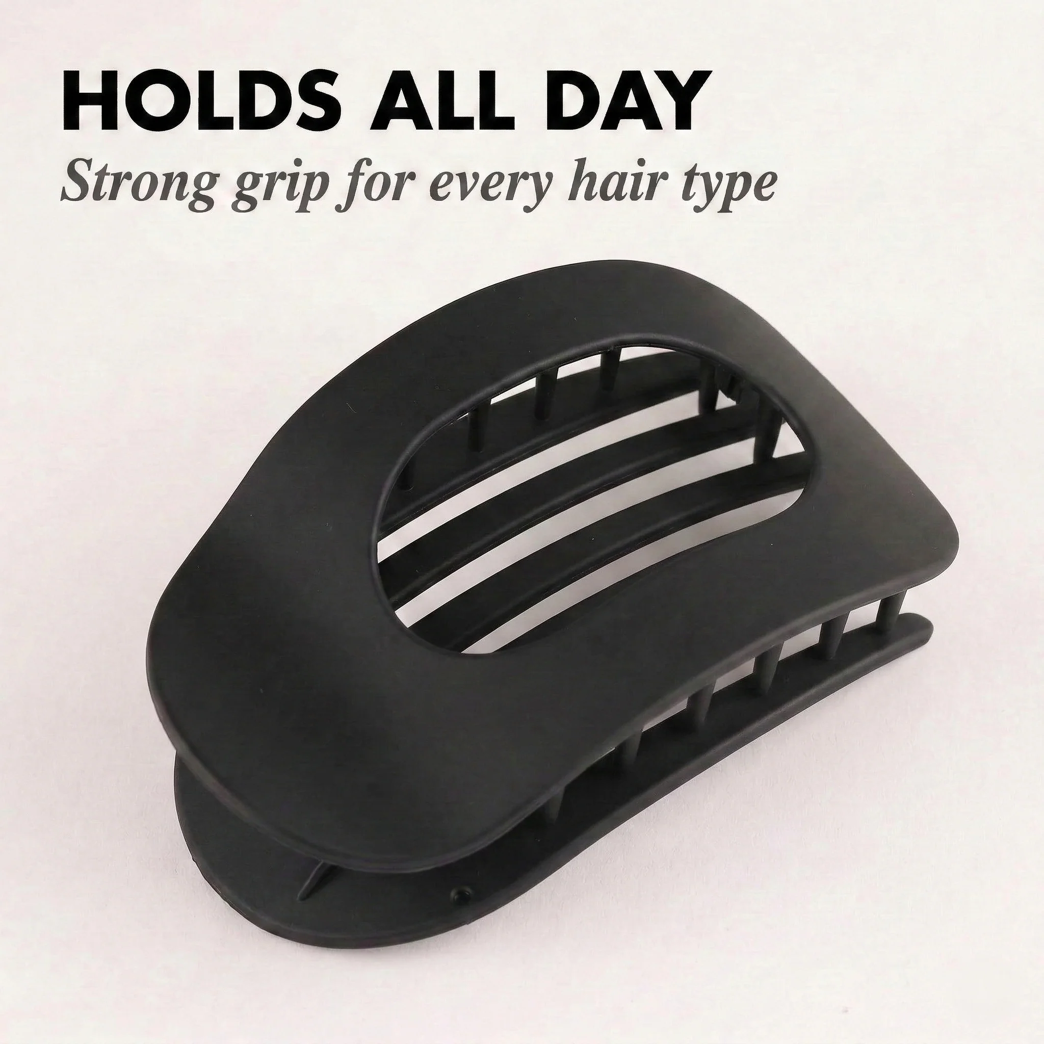 Tresholm™ – Matte Solid Color Large Oval Claw Hair Clip + 1+1 FREE