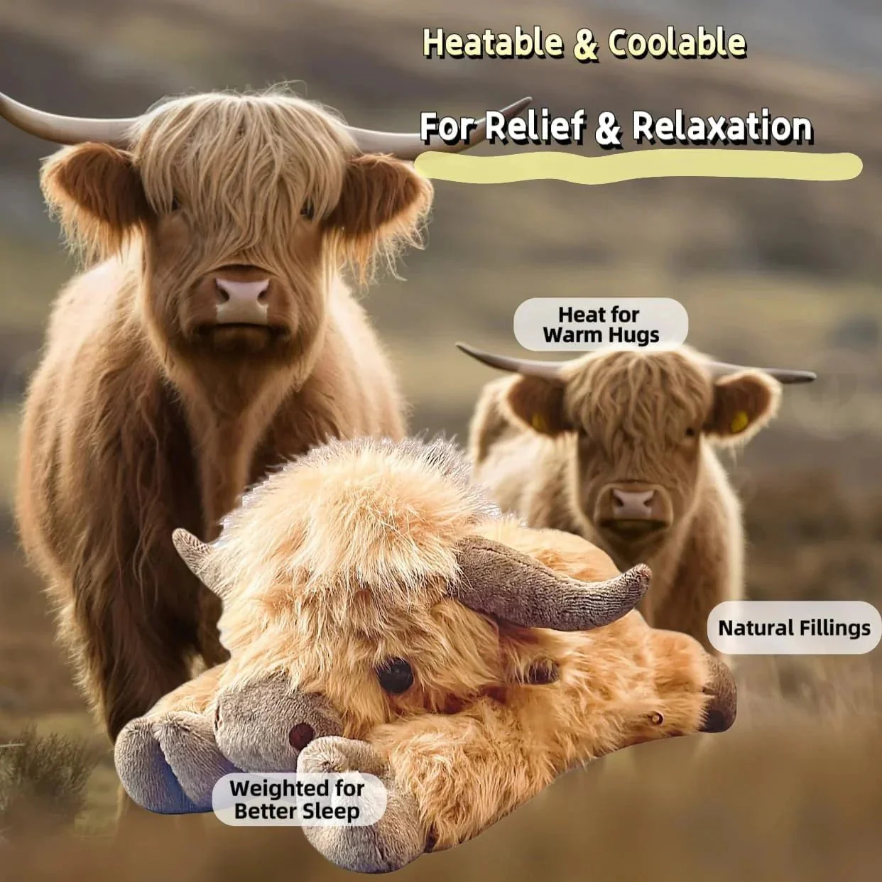The CozyGround Highland Cow - Deep Pressure Therapy for Anxiety + 50% OFF - Image 6